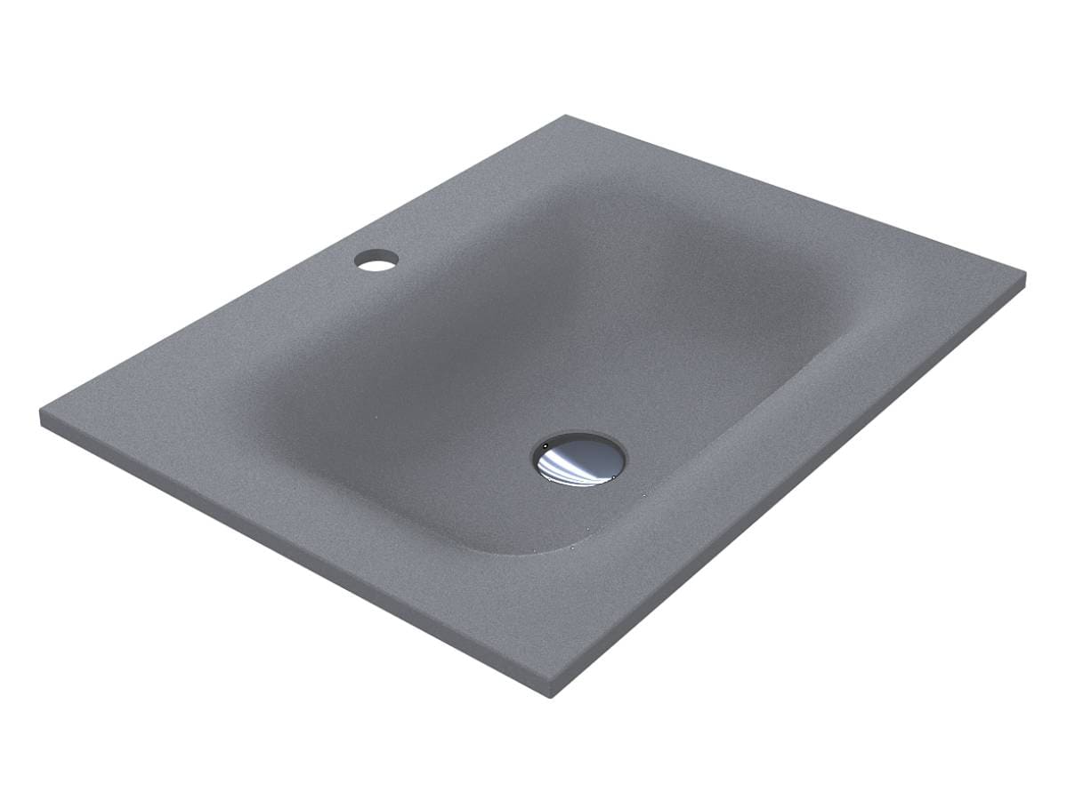 Umywalka JESSEL 600 MIRASTONE SZARA