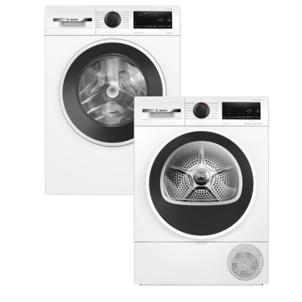 Zestaw Bosch Serie 6 WGG242ZGPL + WQG1417GPL – pralka 9 kg i suszarka 9 kg